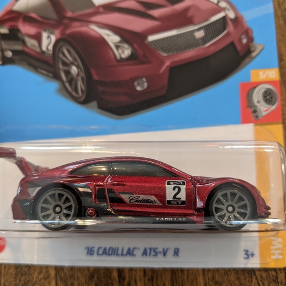 New Hot Wheels in Good Condition ‘16 Cadillac ATS-V R in red - Picture 7 of 7